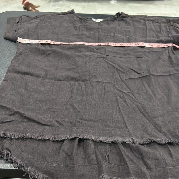 Umgee Boho Rayon Fringed Top Linen Blouse . Size M (245) - Picture 8 of 11
